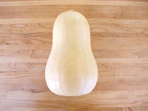 Butternut squash on a wooden table