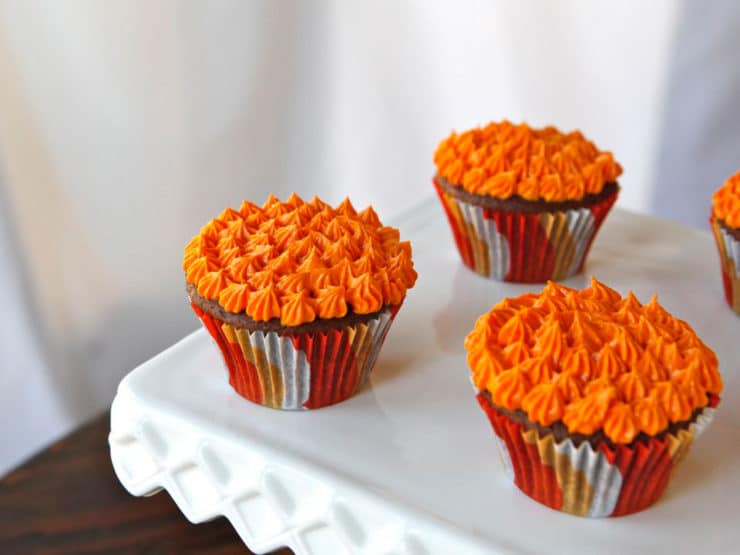 Halloween Devil S Food Cupcakes With Buttercream Frosting