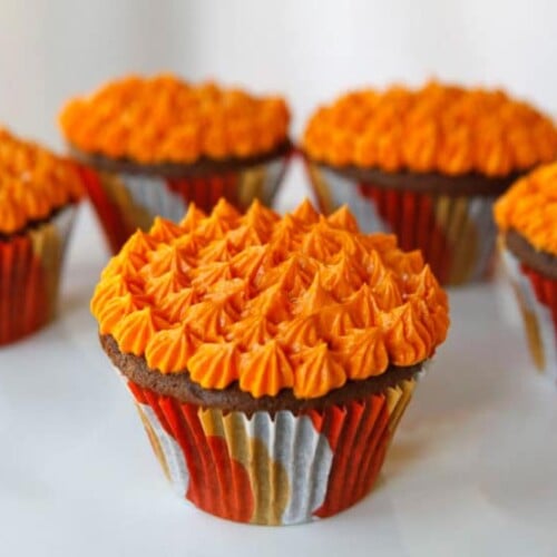 Halloween Devil's Food Cupcakes