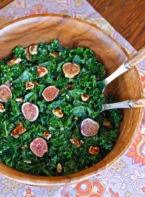Kale, Fig and Halloumi Salad 7
