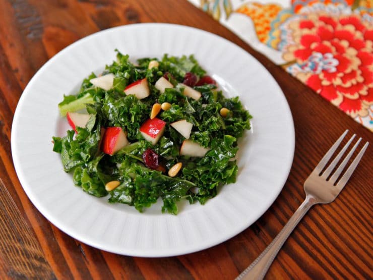 Kale, Pear and Cranberry Salad