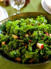 Kale Pear and Cranberry Salad - Healthy Recipe