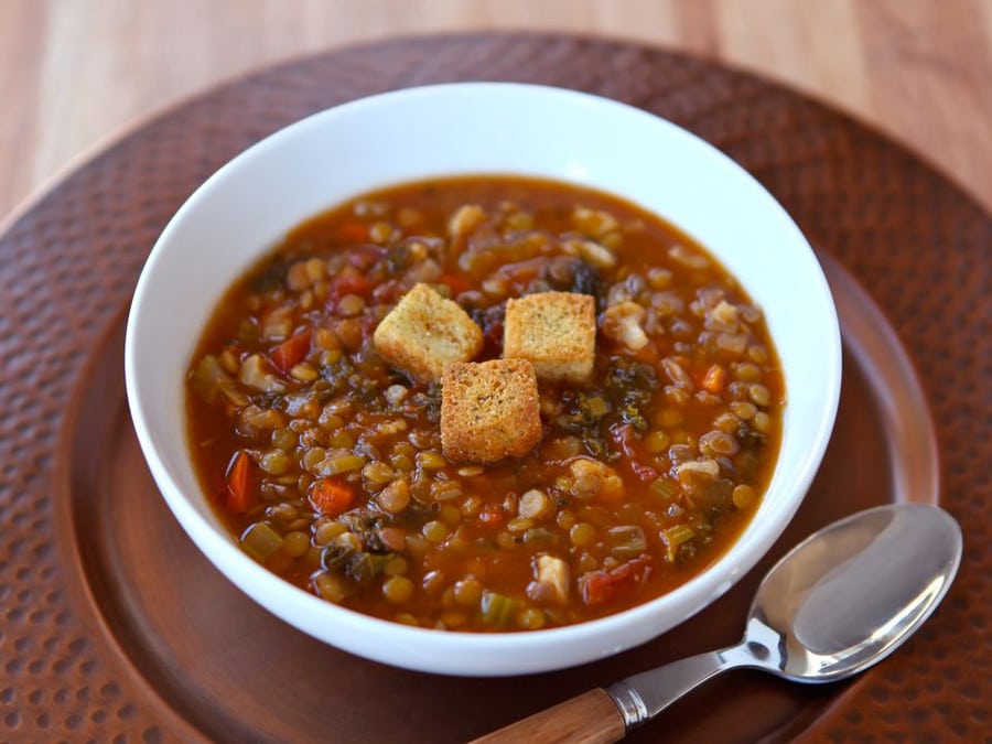 Slow Cooker Lentil Cauliflower Stew - Vegan GF Recipe