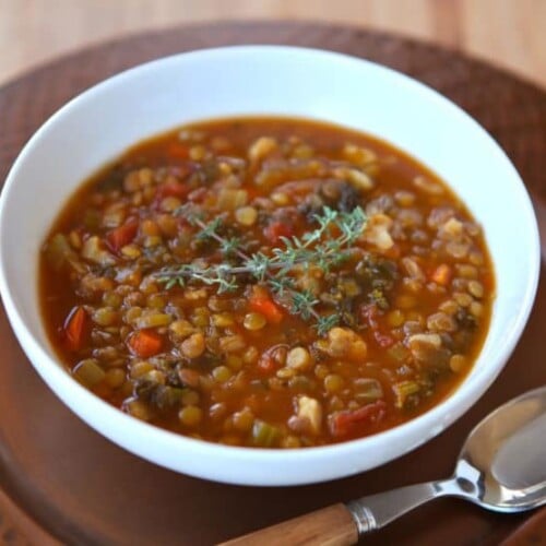 A recipe for Slow Cooker Lentil Cauliflower Stew from The Weelicious Cookbook by Catherine McCord. Vegan, Gluten Free, Pareve.