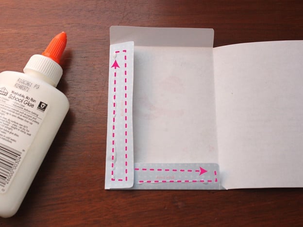 Gluing a hot cocoa envelope.