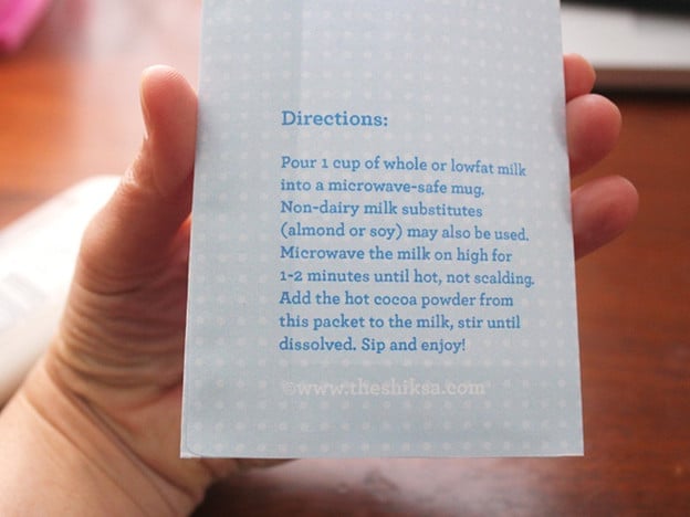 Gluing a hot cocoa envelope.