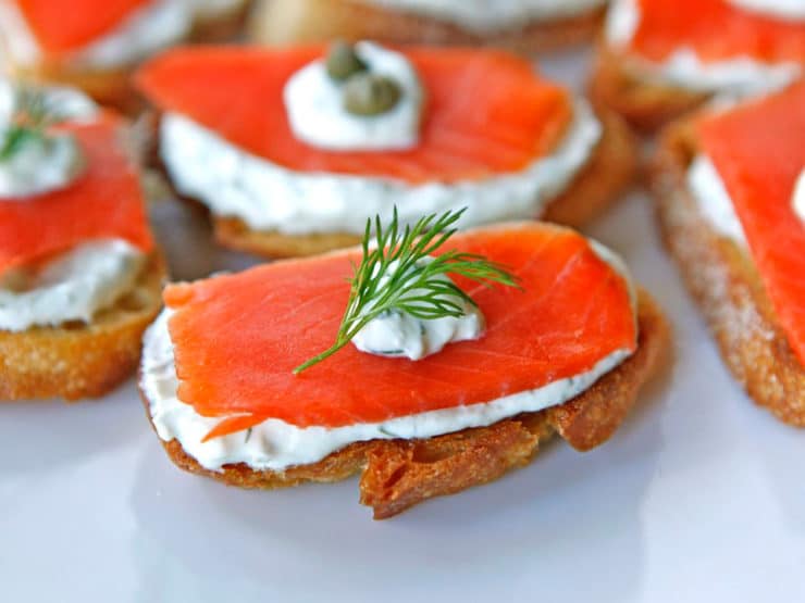 Smoked Salmon and Dill Cream Cheese Toast - Babushka Cooking