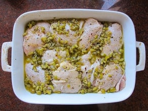 Mediterranean Olive Chicken - Healthy Roasted Marinated Chicken Recipe on ToriAvey.com