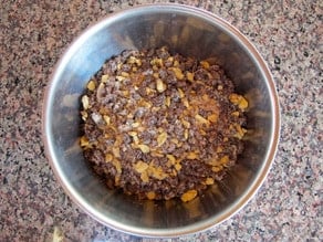 Rugelach filling in a mixing bowl.