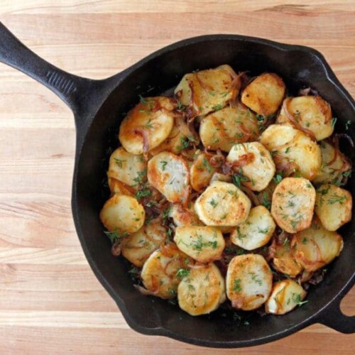 Schmaltz Potatoes Lyonnaise