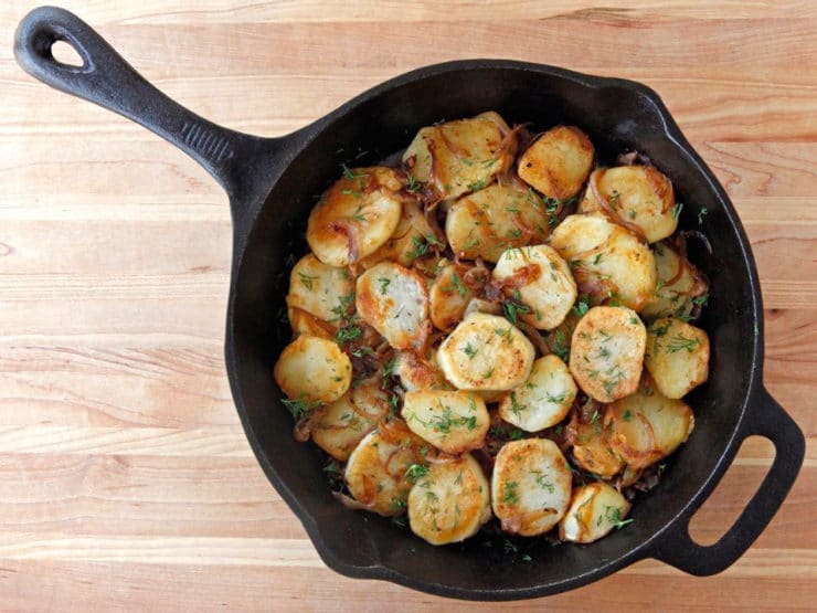 Schmaltz Potatoes Lyonnaise