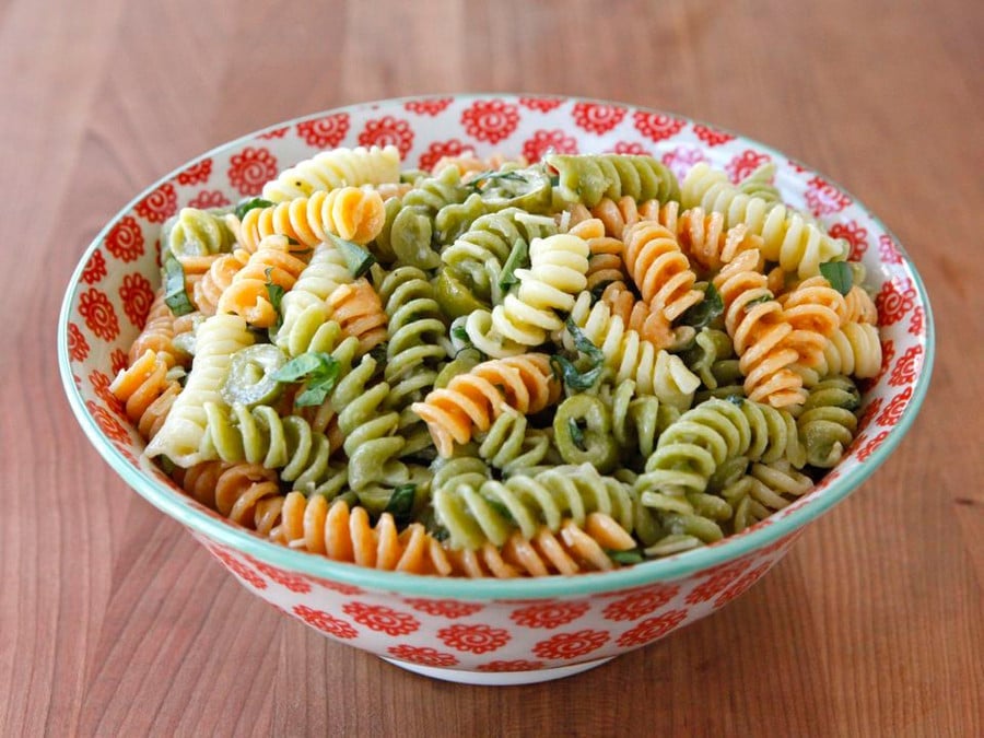 Meyer Lemon Basil Pasta Salad - Easy Side Dish Recipe