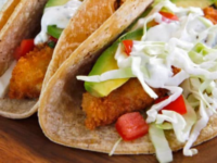 Crispy Panko Fish Tacos Pinterest Pin