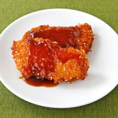 Crispy Panko Fish with Orange Sesame Sauce