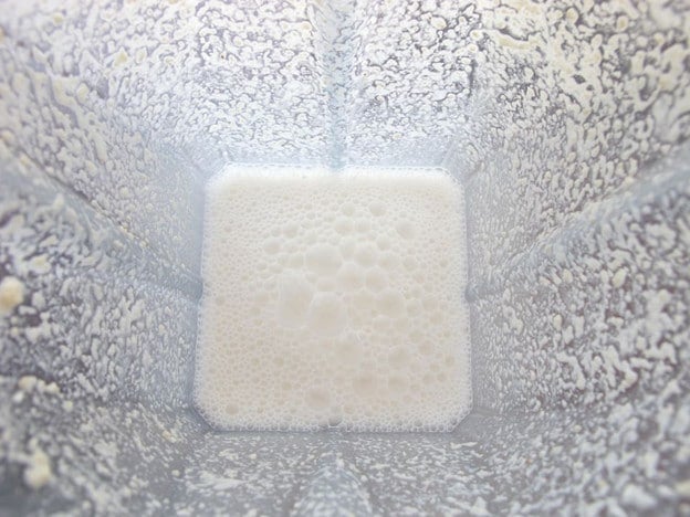 Cashews blended into milk.