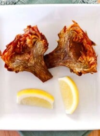Jewish Fried Artichokes - Recipe and step-by-step photo tutorial for crispy and savory Jewish Fried Artichokes. Includes steps for cleaning and prepping artichokes.