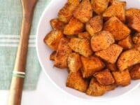 Curry Roasted Sweet Potatoes Pinterest Pin