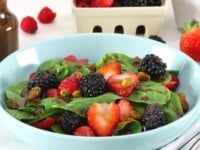 Spring Salad with Berries and Pistachios Pinterest Pin