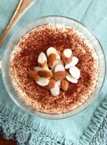 Cheesecake Tiramisu Protein Pudding - Make a healthy low carb dessert with Vi Shake Sweet Cream protein powder. Kosher, Dairy.