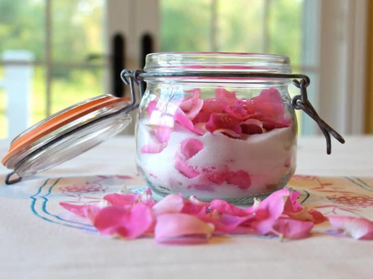 The Old Fashioned Way: Sugared Rose Petals & Rose Sugar - Learn to make old fashioned sugared rose petals and rose-infused sugar with simple, historically-inspired methods from Sharon Biggs Waller.