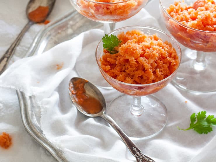 Tomato Frost - Chef Louise Mellor shares a recipe for Tomato Frost, a savory granita, from The Best in Cookery in the Middle West by Grace Grosvenor Clark, 1955