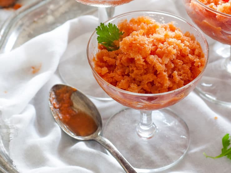 Tomato Frost - Chef Louise Mellor shares a recipe for Tomato Frost, a savory granita, from The Best in Cookery in the Middle West by Grace Grosvenor Clark, 1955