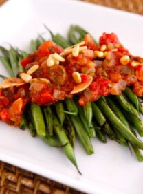 Caponata-Style Green Beans #easy #healthy #side #recipe
