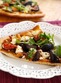 Fig and Goat Cheese Pizza #healthy #easy #recipe #homemade