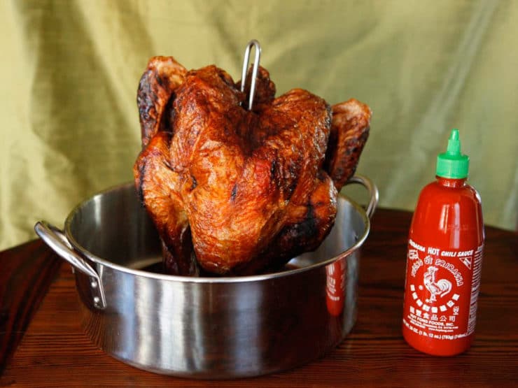 Deep Fried Sriracha Turkey - Recipe for Sriracha-Infused Deep Fried Turkey with Sriracha Gravy