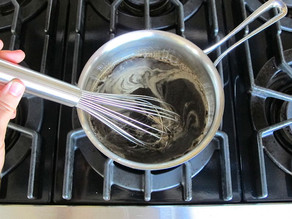 Bring syrup to a boil.