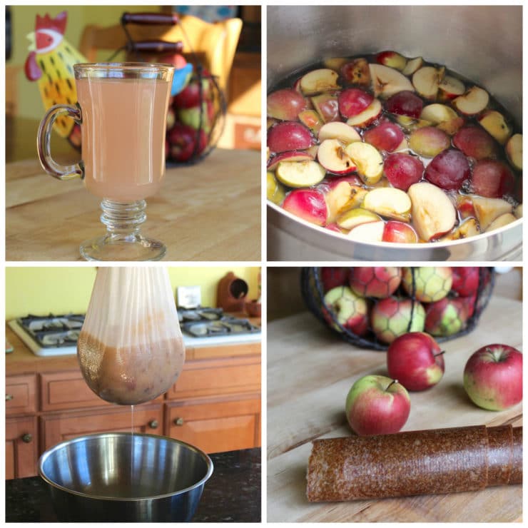 Learn to make homemade apple juice and apple leather, no apple press needed. Simple old fashioned method for all-natural tasty apple products!