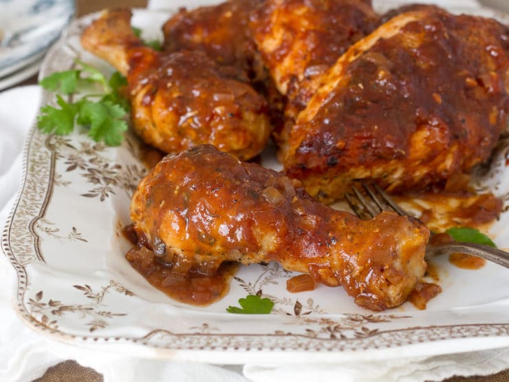 Cary Grant\'s Oven-Barbecued Chicken - Learn to make one of Cary Grant\'s favorite recipes on ToriAvey.com