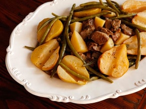Swedish Lamb Stew with Pears from Tori Avey