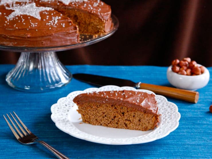 A recipe for chocolate Zodiac Cake from a little-known cookbook written by P.L. Travers - Mary Poppins in the Kitchen: A Cookbook with a Story.