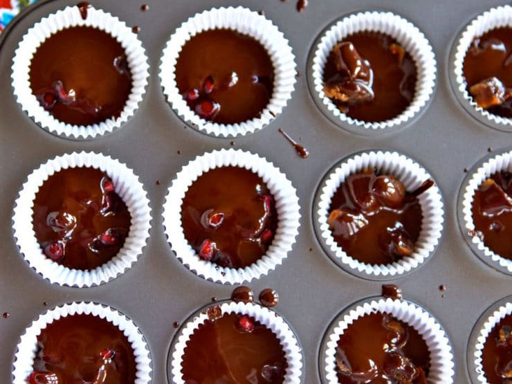 Dark Chocolate Fruit Candies with Pomegranates, Figs & Dates