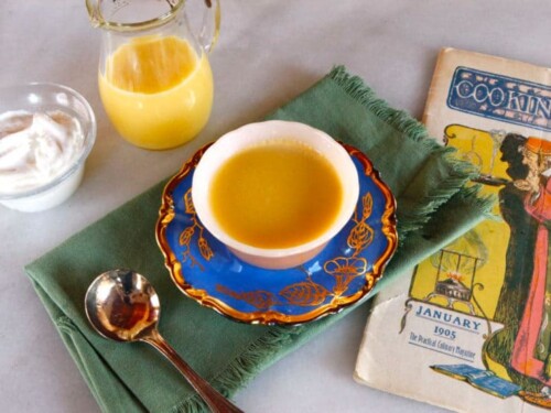 Maple Custard with Zesty Orange Sauce - Cooking Club 1905 | Tori Avey