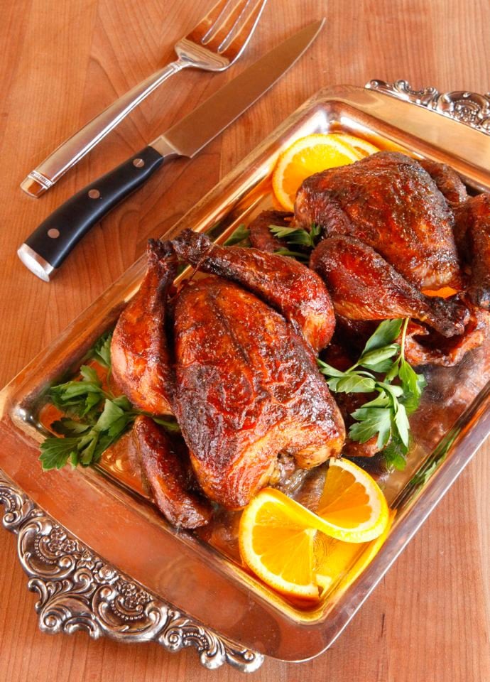 Marinated Cornish Game Hens With Citrus And Spice Recipe