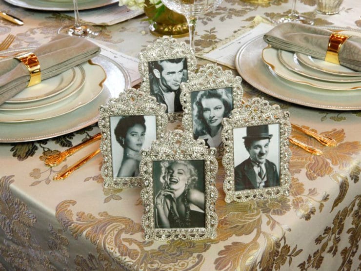 Golden Age of Hollywood Party - Party tablescape and floral design ideas for an elegant Oscar Party, Old Hollywood-themed wedding or a fabulous Birthday Soiree by Tori Avey.