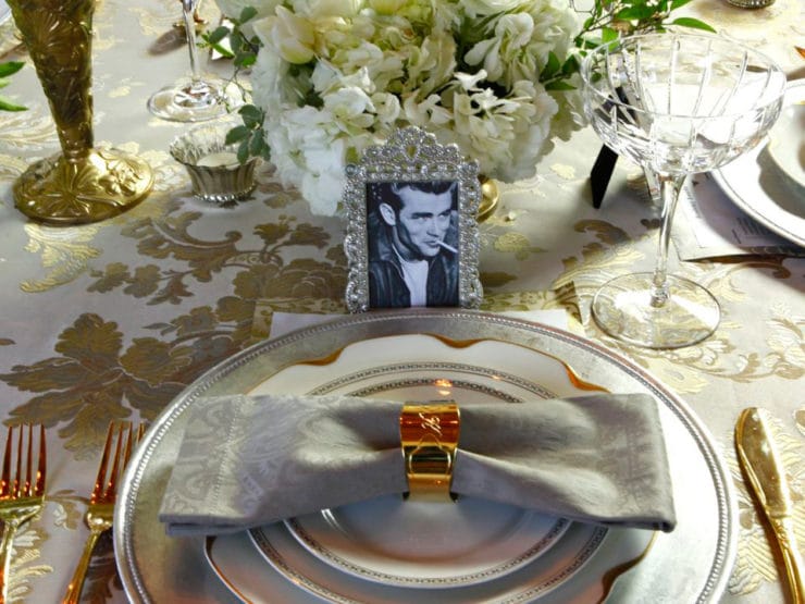 Golden Age of Hollywood Party - Party tablescape and floral design ideas for an elegant Oscar Party, Old Hollywood-themed wedding or a fabulous Birthday Soiree by Tori Avey.