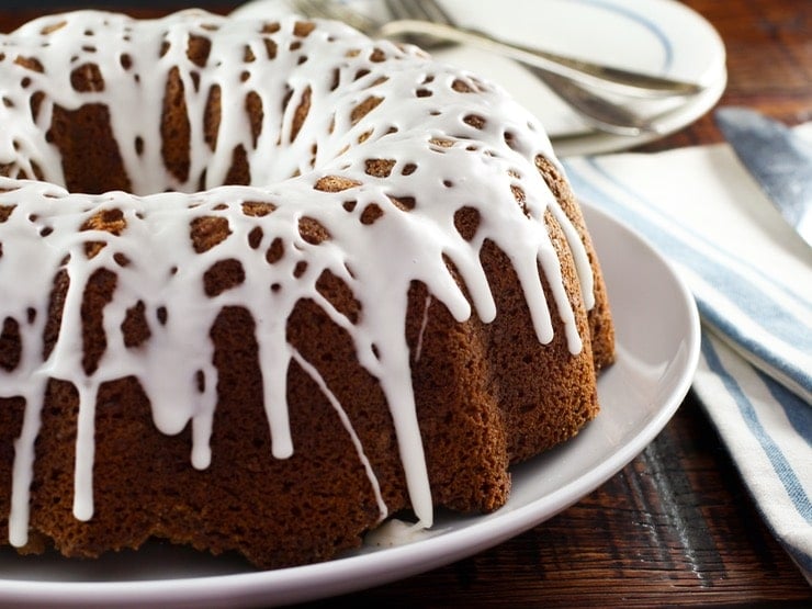 Sour Cream Coffee Cake with Cinnamon-Walnut Swirl - Once Upon a Chef