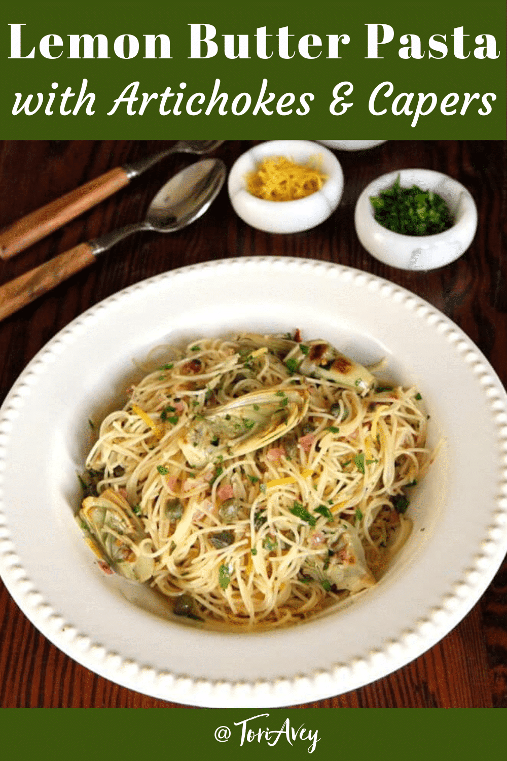 Lemon Butter Pasta with Artichokes and Capers Recipe
