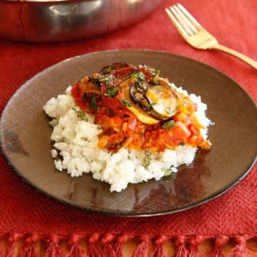 Spicy Smoky Ratatouille Casserole Recipe - Healthy Vegan Entree, Side Dish by Tori Avey