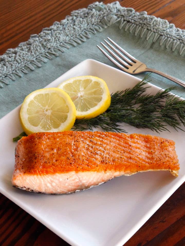 Cast Iron Skillet Salmon - Eats by April