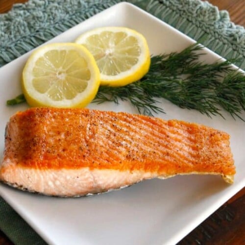 How to Sear Salmon Fillets - Moist and Flaky with a Golden Crust. Restaurant-quality salmon recipe by Tori Avey