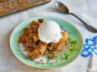 Old Fashioned Oat Nut Apple Crisp Pinterest Pin