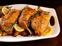 Rosemary Roasted Chicken and Potatoes - Healthy Comforting Dinner Entree Recipe by Tori Avey