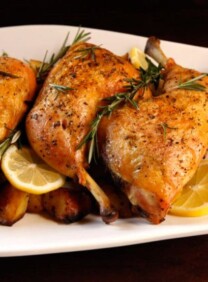 Rosemary Roasted Chicken and Potatoes - Healthy Comforting Dinner Entree Recipe by Tori Avey