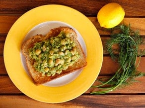 Chickpea Avocado Salad with Lemon and Dill - Vegan Protein-Packed Egg Salad Alternative by Tori Avey