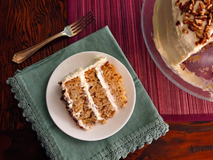 American Cakes: Hummingbird Cake - A traditional recipe and history for southern banana pineapple spice cake with cream cheese frosting from food historian Gil Marks.