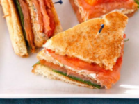 Smoked Salmon Club Sandwich Pinterest Pin